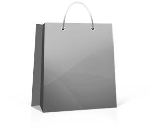Gray shopping bag