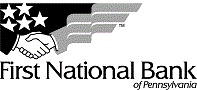 First National Bank of Pennsylvania Black & White Logo