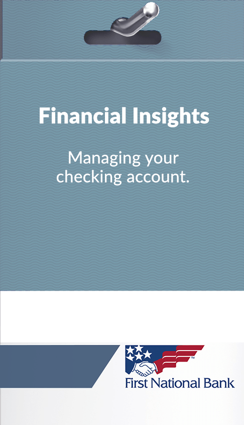 Managing your checking account